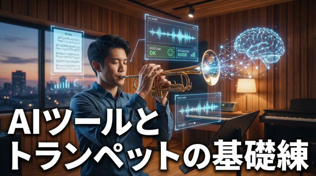 AIツールとトランペットの基礎練